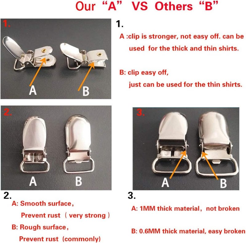 Kedofe Mens Shirt Stays Upgrade Adjustable Elastic Garter Military Shirts Holder with Non-slip Locking Clamps - Image 5